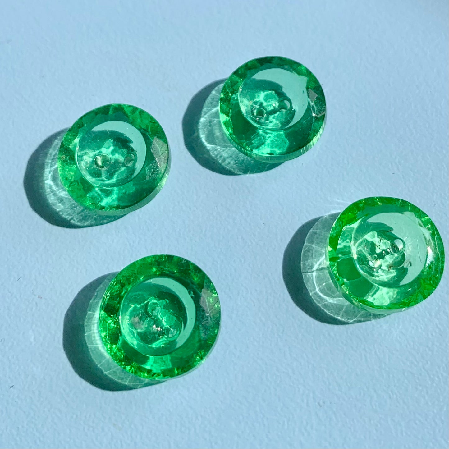 14mm - KRYSTAL knap - flere farver