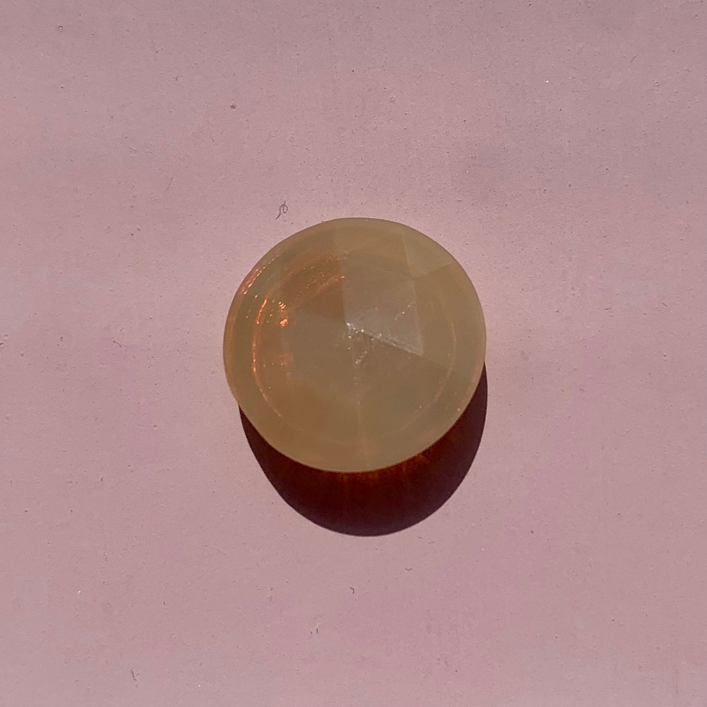 Glasknap 18mm brun diamant