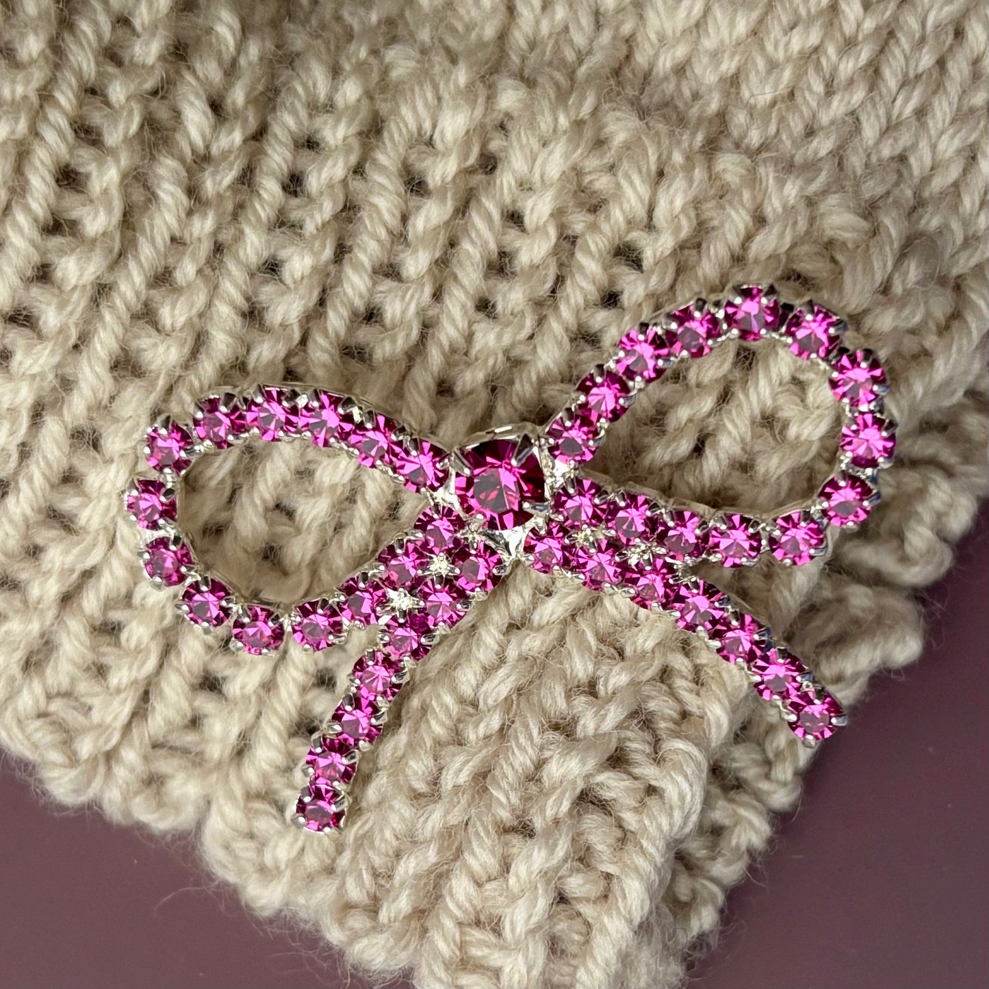 37x22mm - BOW imitation button - silver