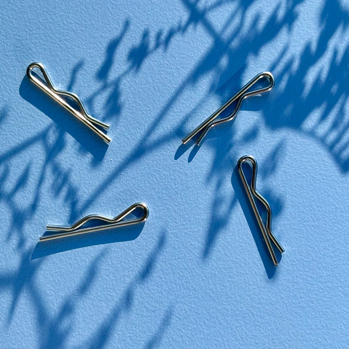 Clips til knapper sølv