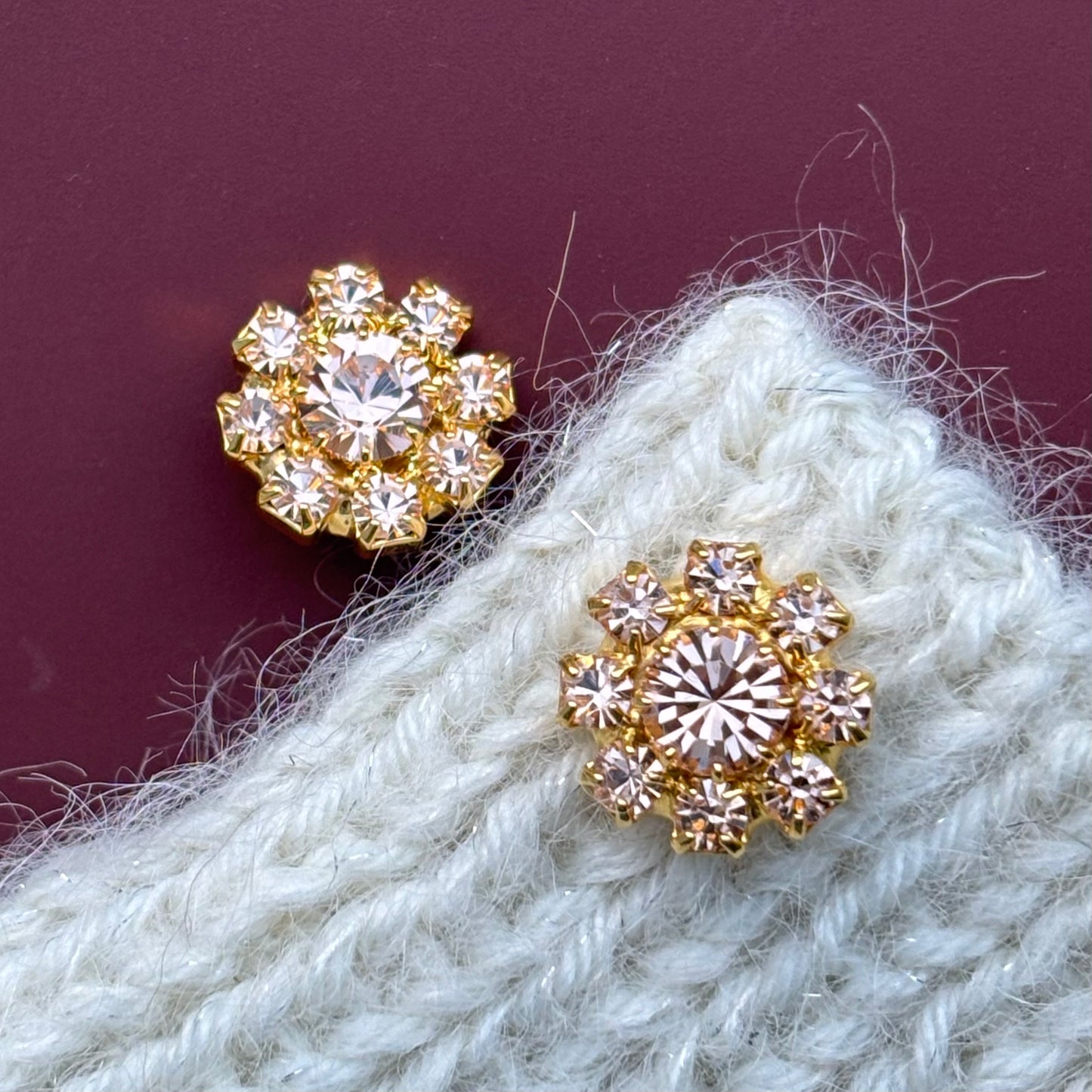 similiknap 14mm champagne guld