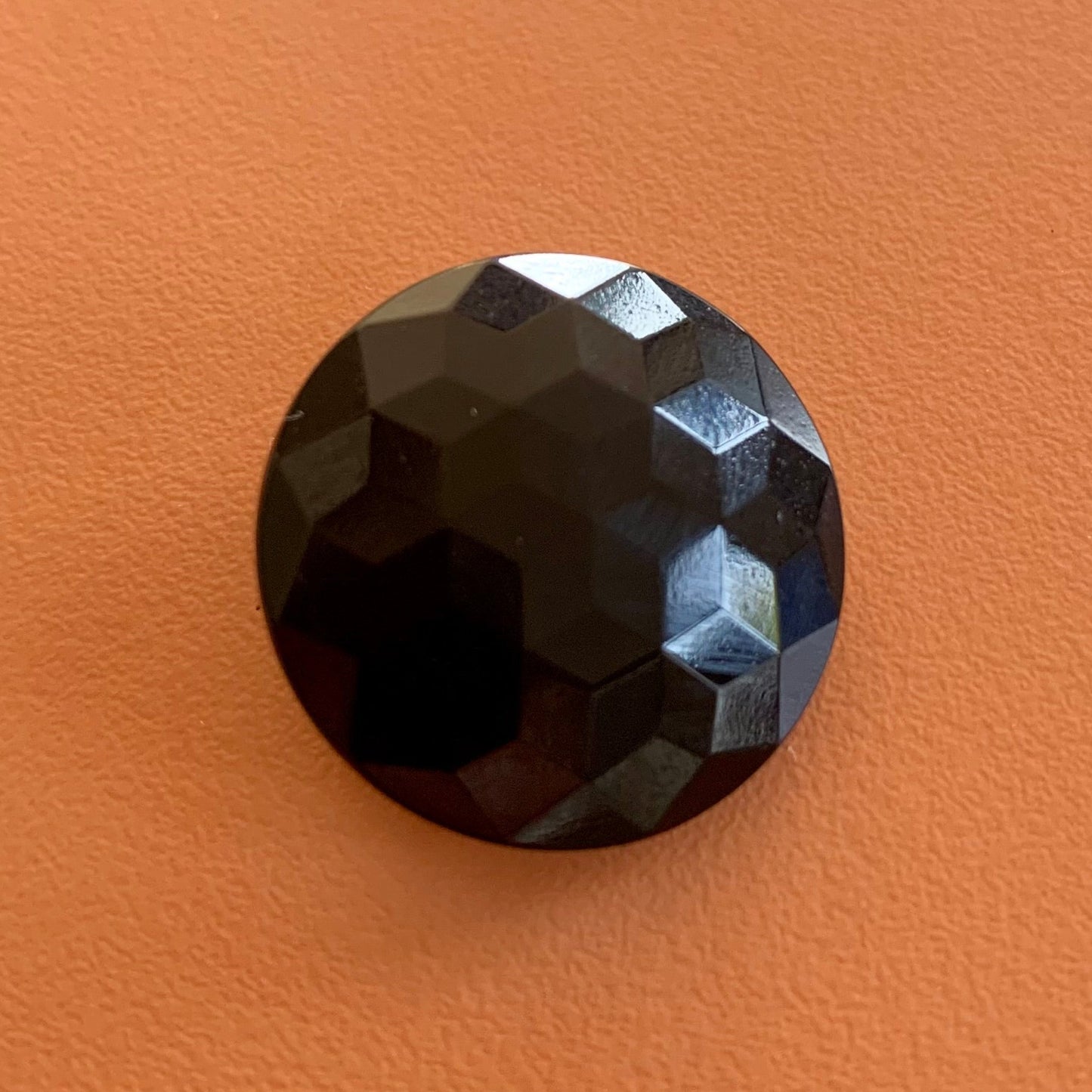 22 mm – DIAMOND-Knopf – Schwarz