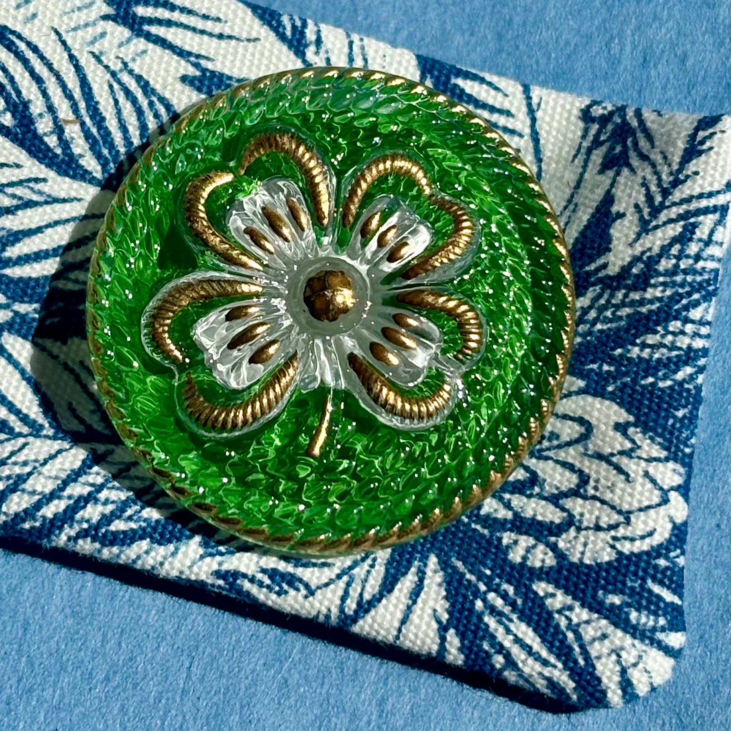 32mm Skovmærke glasknap 