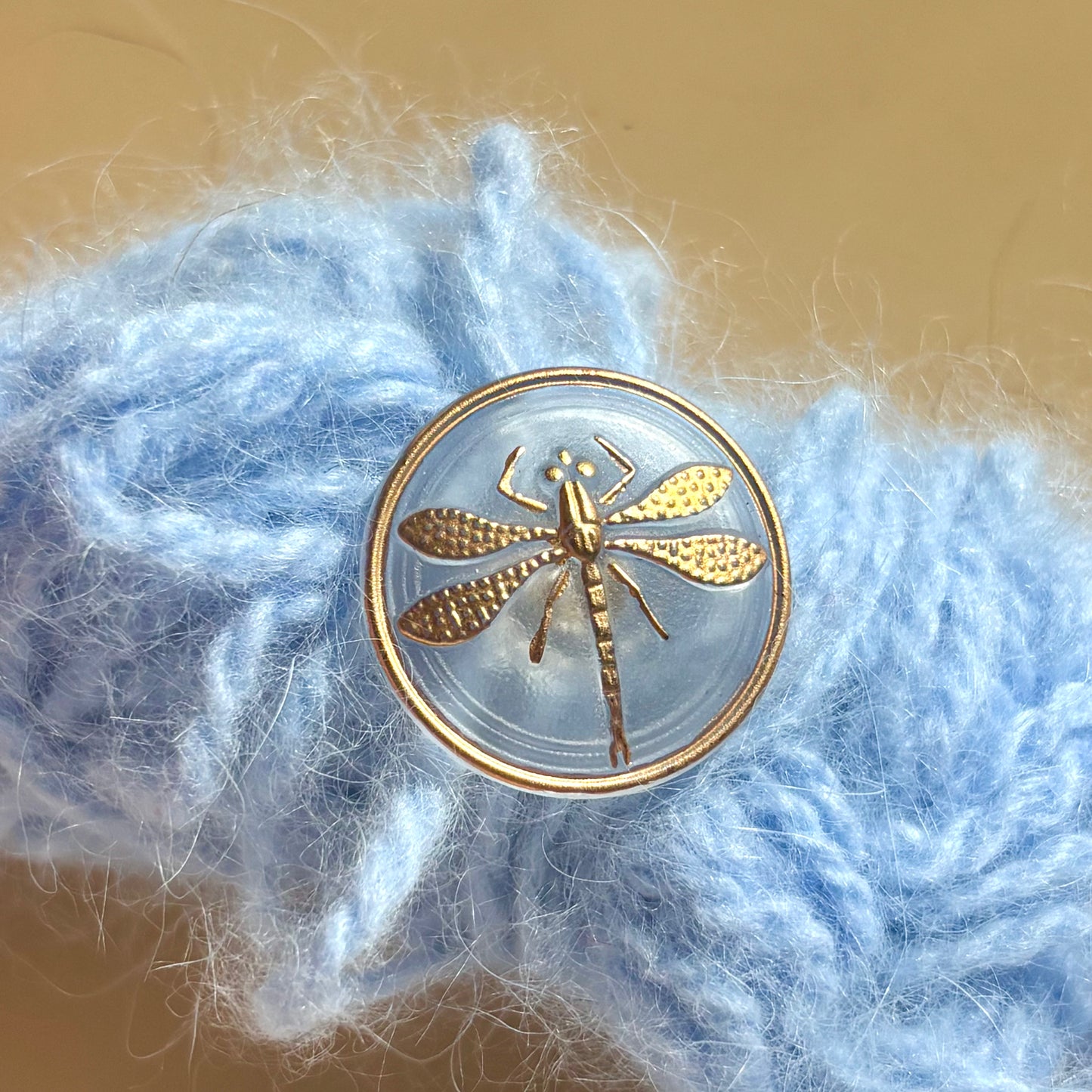 22mm - GULDSMED knap - Guld