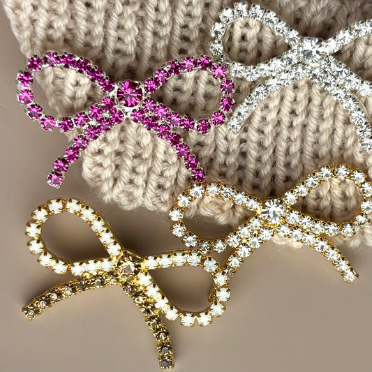 37x22mm - BOW imitation button - silver