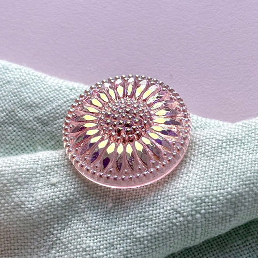 26mm - SOLSIKKE knap - Rosa, Perlemor