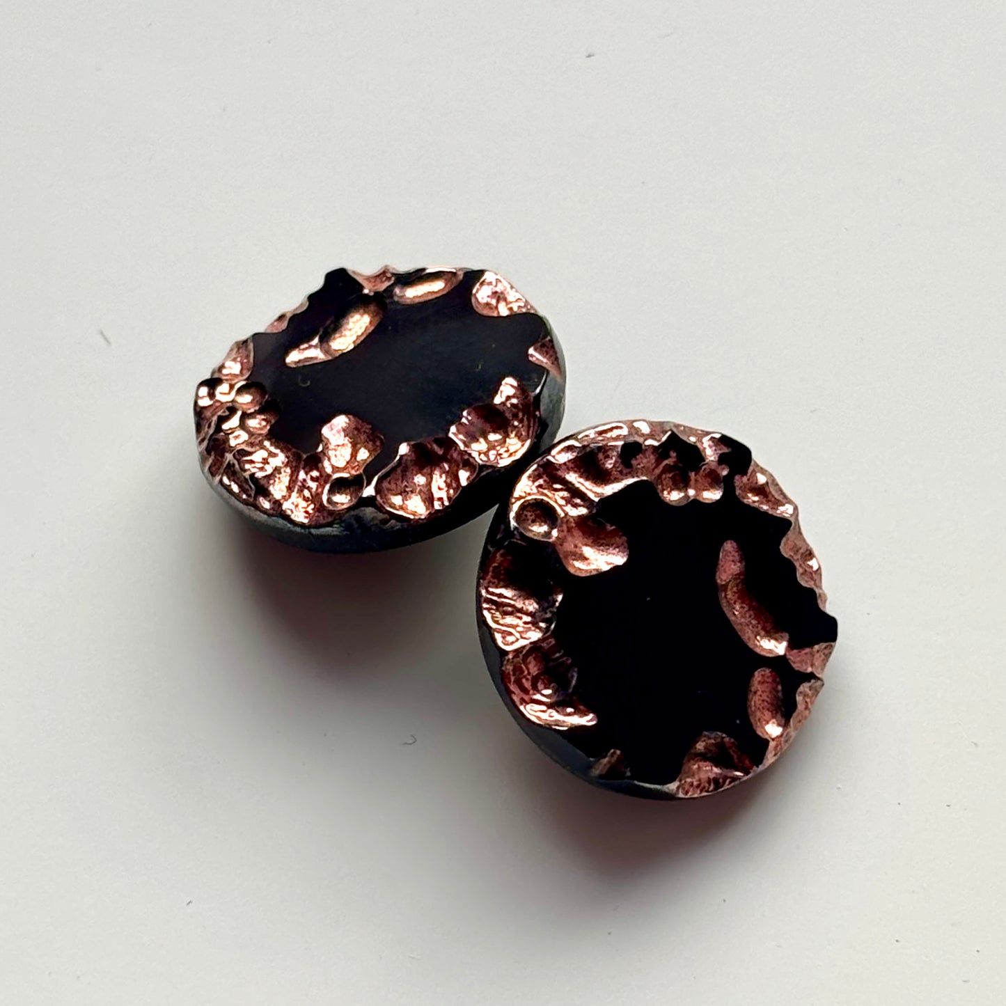glasknap sort bronce 18mm 