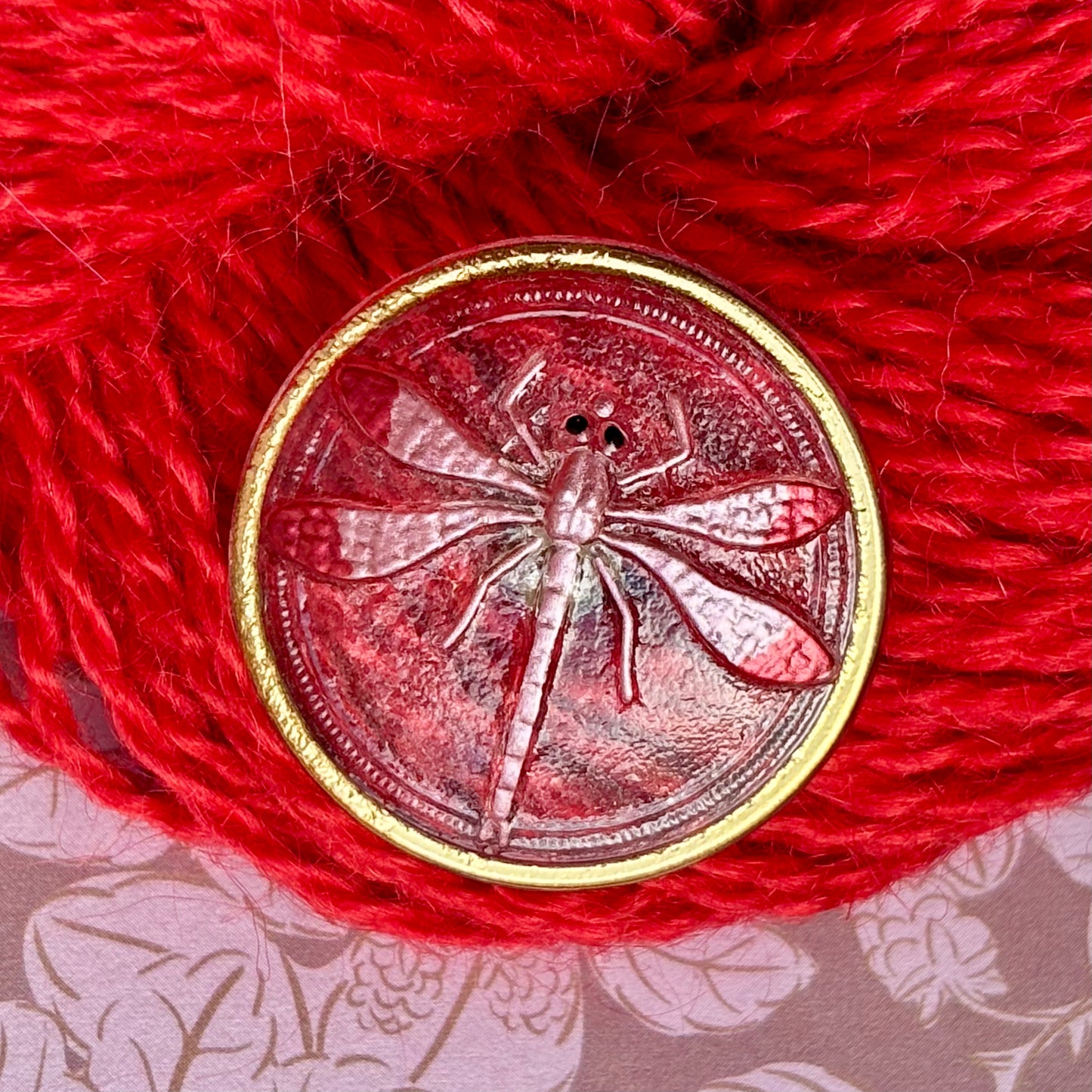 guldsmed knap 30mm rosa pink guld glasknap 