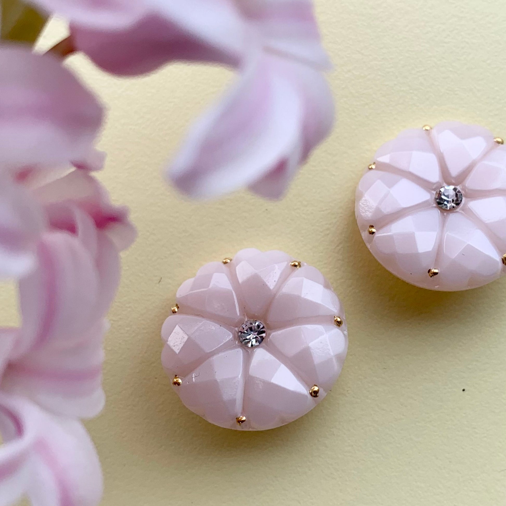 Dahlia rosa klar krystal 22mm 